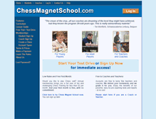 Tablet Screenshot of chessmagnetschool.com